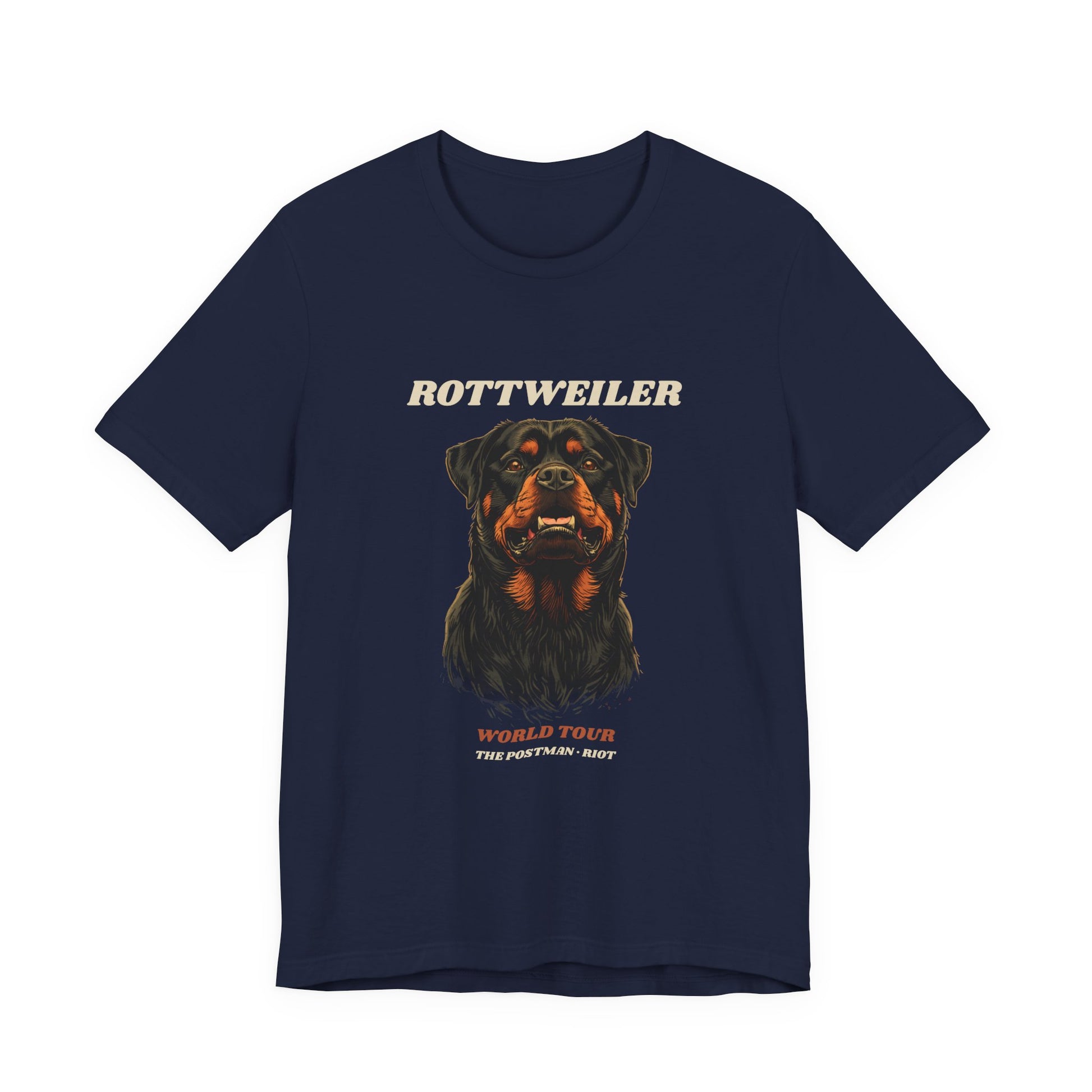 Rottweiler World Tour vintage band t-shirt on model outdoors