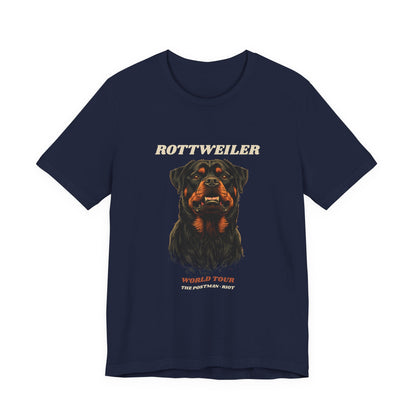 Rottweiler World Tour vintage band t-shirt on model outdoors