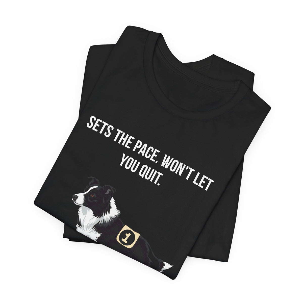Running Buddy T-Shirt — Funny Border Collie Unisex Tee