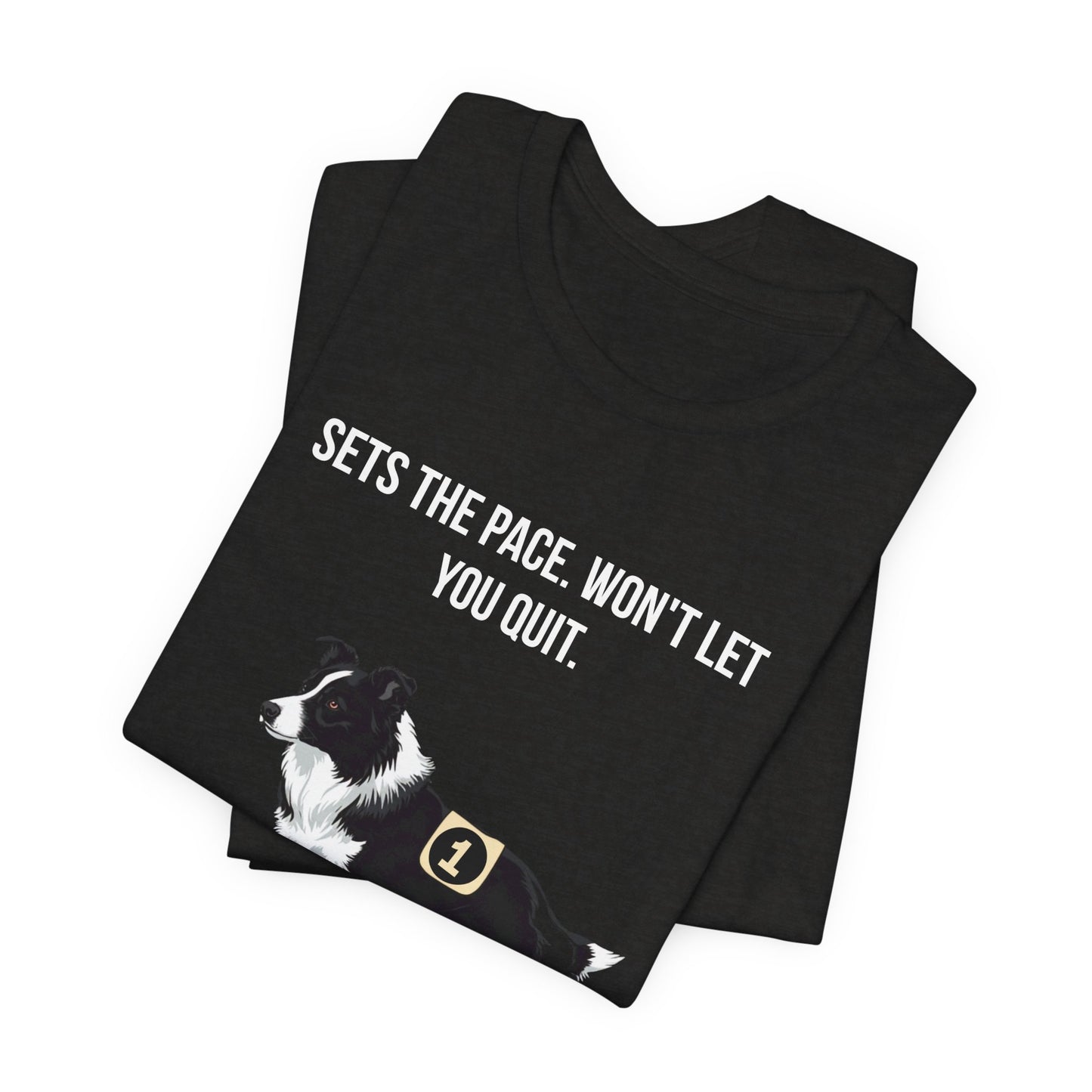 Running Buddy T-Shirt — Funny Border Collie Unisex Tee