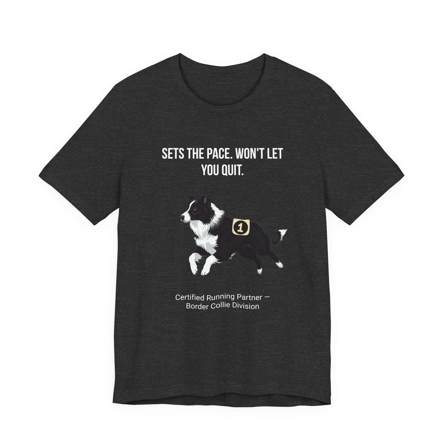 Running Buddy T-Shirt — Funny Border Collie Unisex Tee