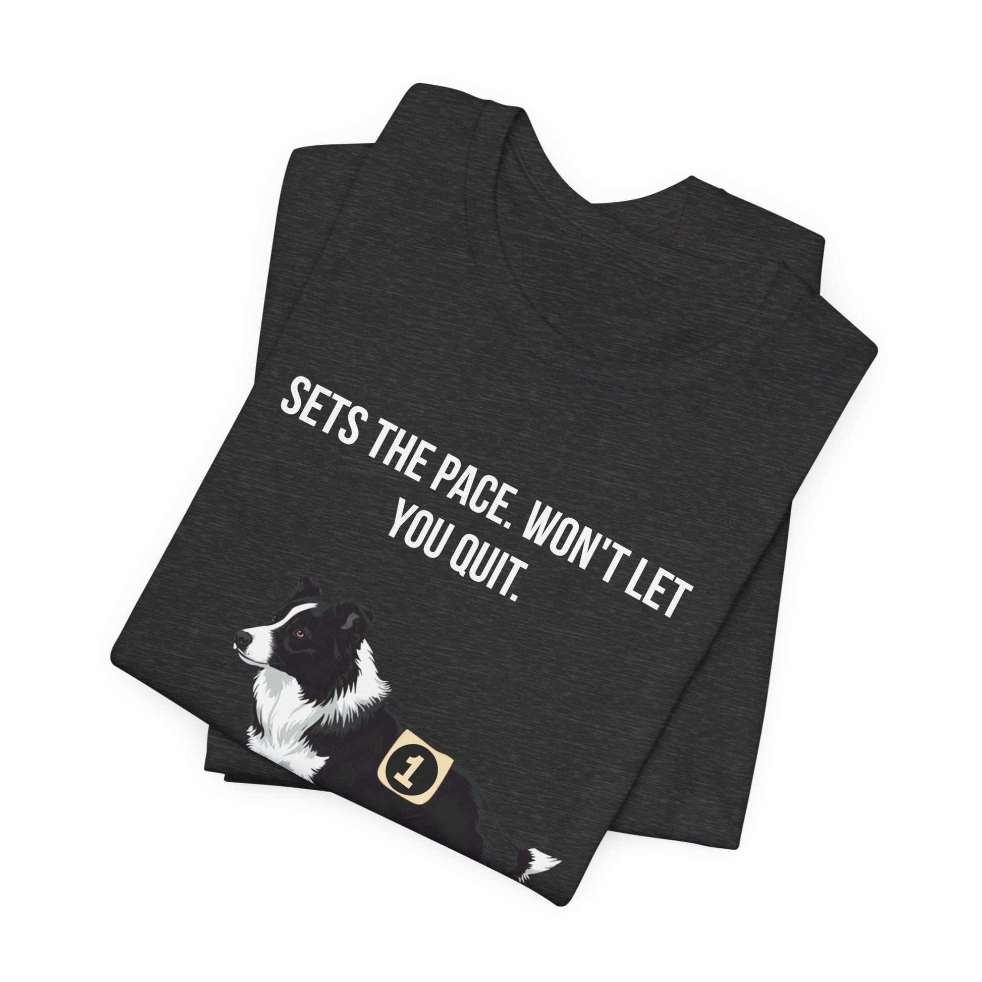 Running Buddy T-Shirt — Funny Border Collie Unisex Tee