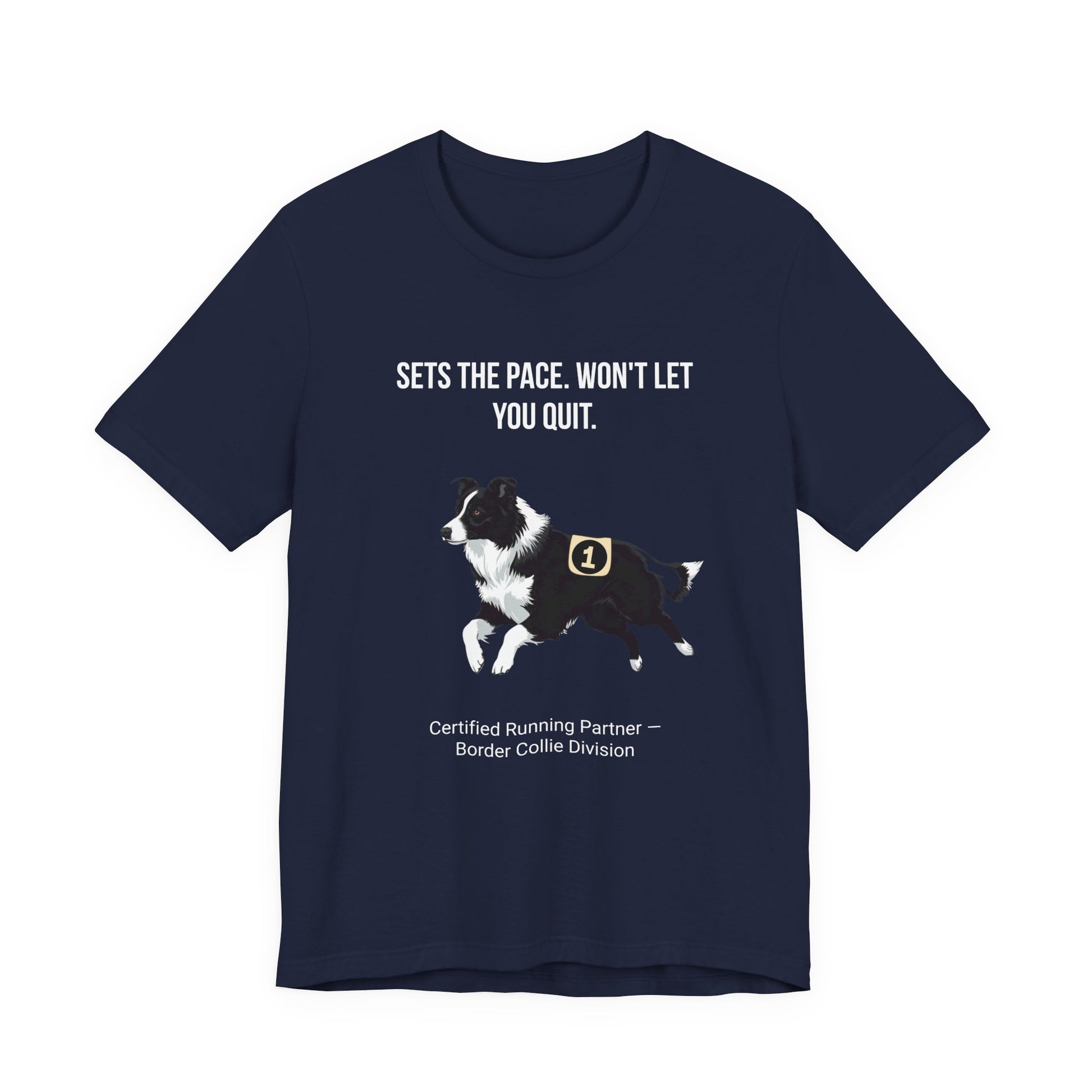 Running Buddy T-Shirt — Funny Border Collie Unisex Tee