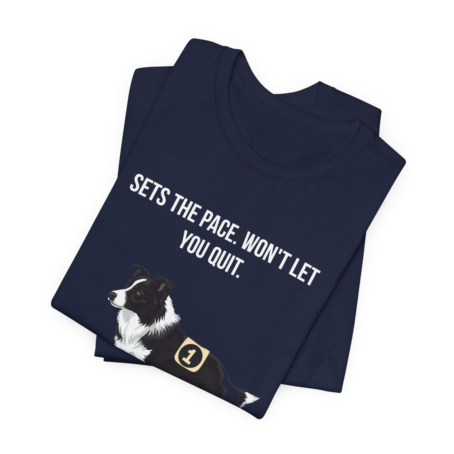 Running Buddy T-Shirt — Funny Border Collie Unisex Tee