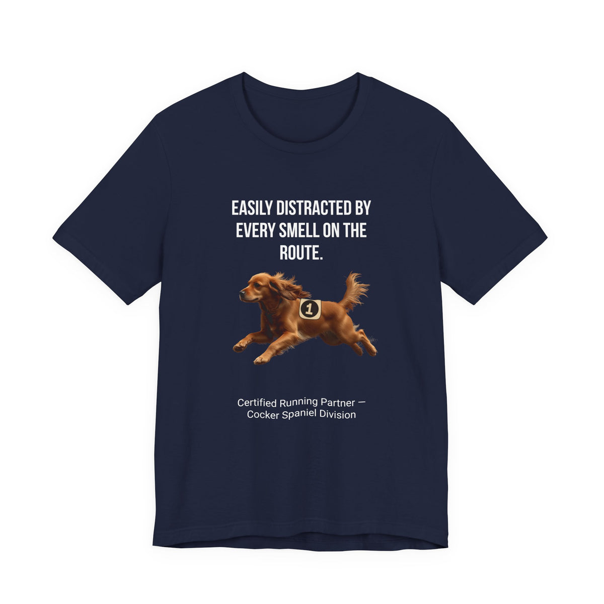 Running Buddy T-Shirt — Funny Cocker Spaniel Unisex Tee