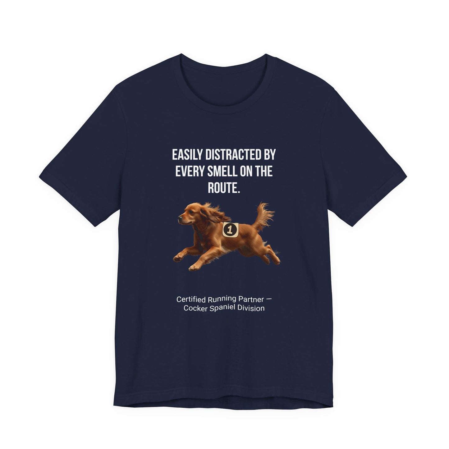 Running Buddy T-Shirt — Funny Cocker Spaniel Unisex Tee