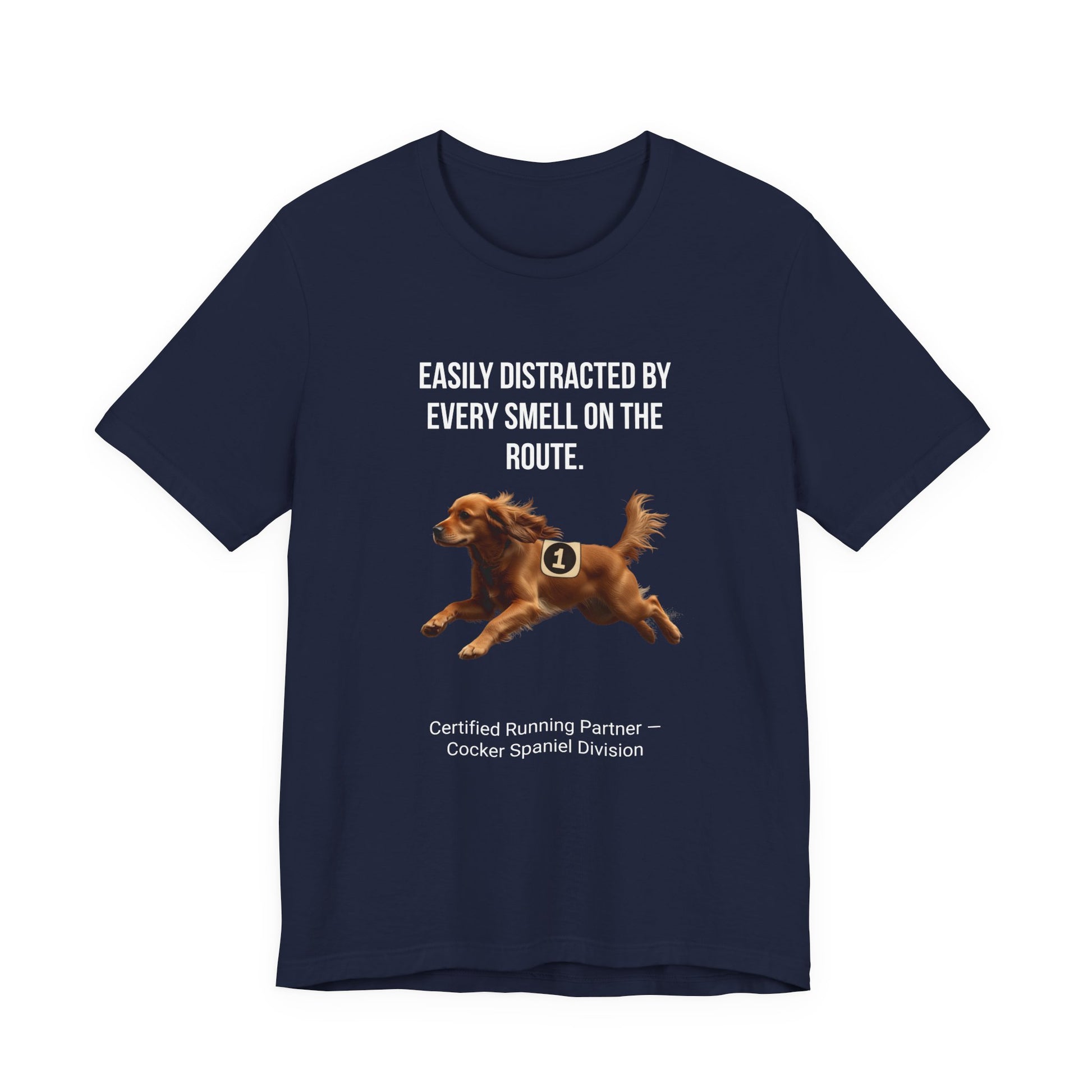 Running Buddy T-Shirt — Funny Cocker Spaniel Unisex Tee