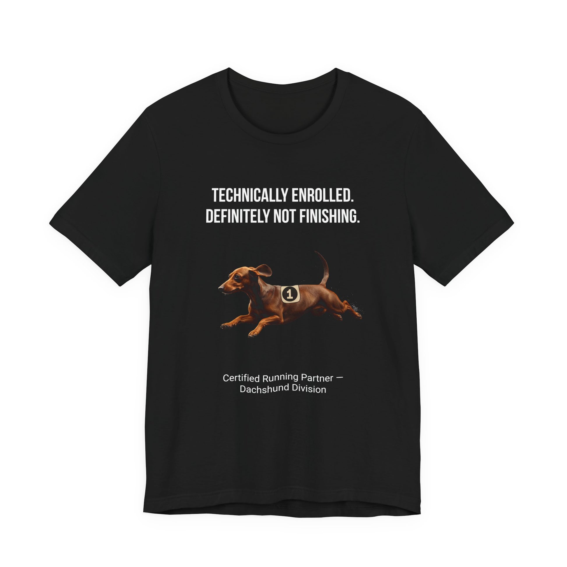 Running Buddy T-Shirt — Funny Dachshund Unisex Tee