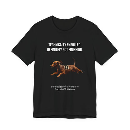 Running Buddy T-Shirt — Funny Dachshund Unisex Tee