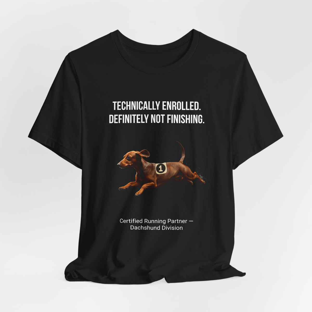 Running Buddy T-Shirt — Funny Dachshund Unisex Tee