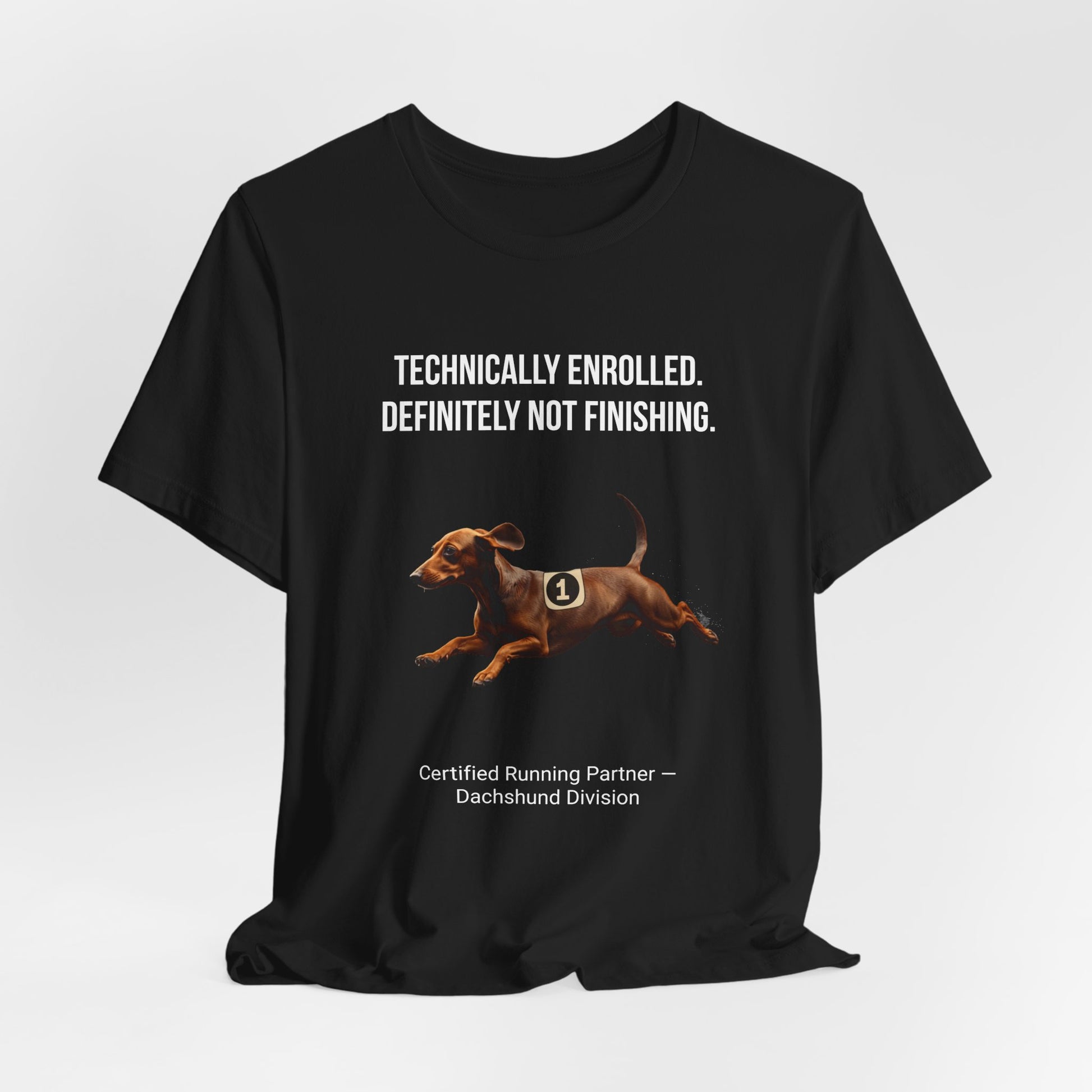 Running Buddy T-Shirt — Funny Dachshund Unisex Tee