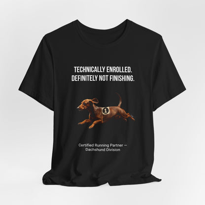 Running Buddy T-Shirt — Funny Dachshund Unisex Tee