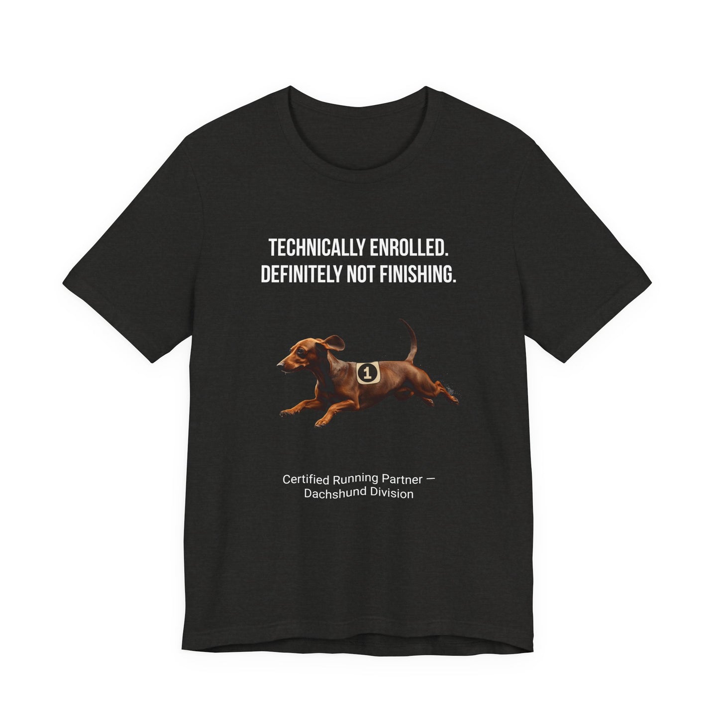 Running Buddy T-Shirt — Funny Dachshund Unisex Tee