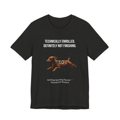 Running Buddy T-Shirt — Funny Dachshund Unisex Tee