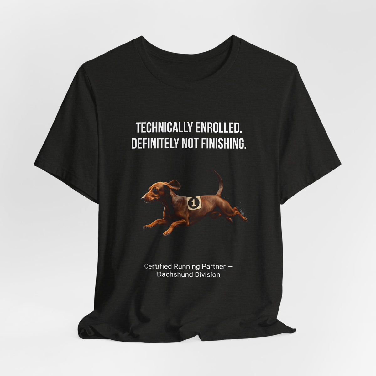 Running Buddy T-Shirt — Funny Dachshund Unisex Tee