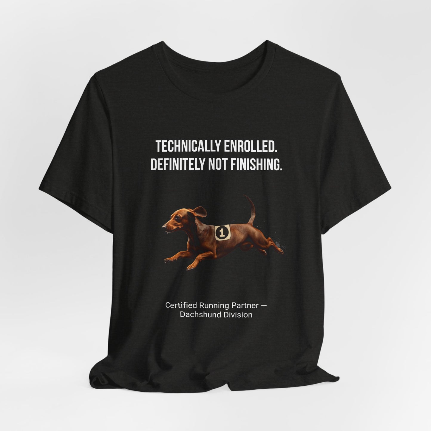 Running Buddy T-Shirt — Funny Dachshund Unisex Tee