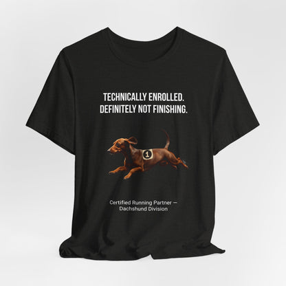 Running Buddy T-Shirt — Funny Dachshund Unisex Tee