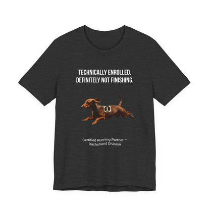 Running Buddy T-Shirt — Funny Dachshund Unisex Tee