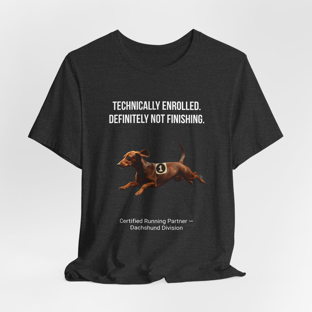 Running Buddy T-Shirt — Funny Dachshund Unisex Tee