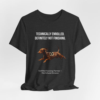 Running Buddy T-Shirt — Funny Dachshund Unisex Tee