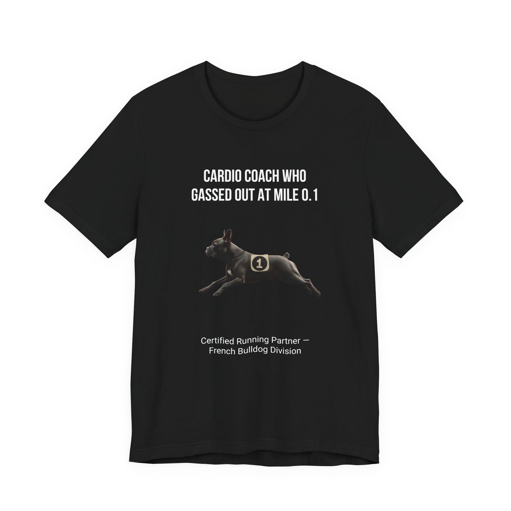 Running Buddy T-Shirt — Funny French Bulldog Unisex Tee