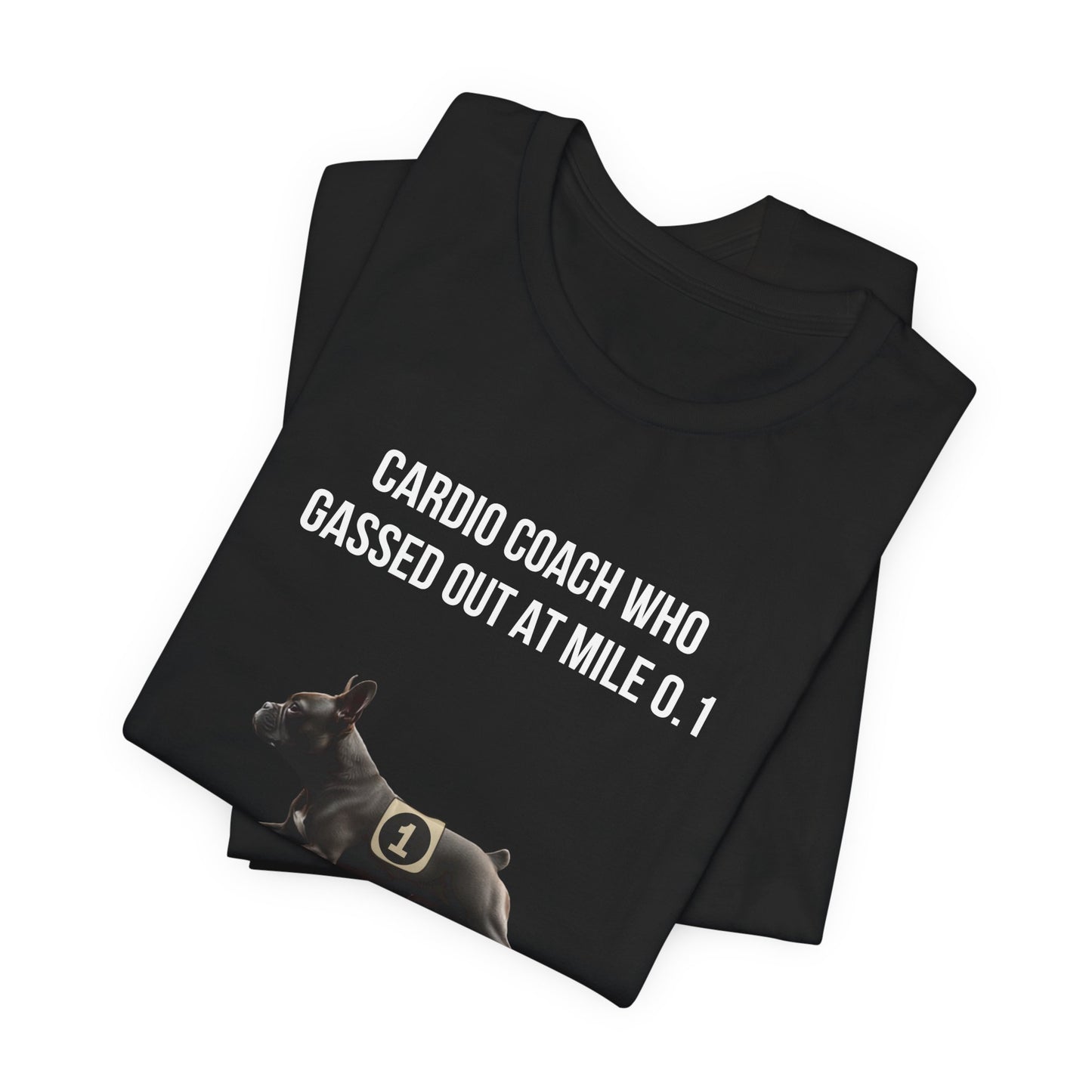 Running Buddy T-Shirt — Funny French Bulldog Unisex Tee