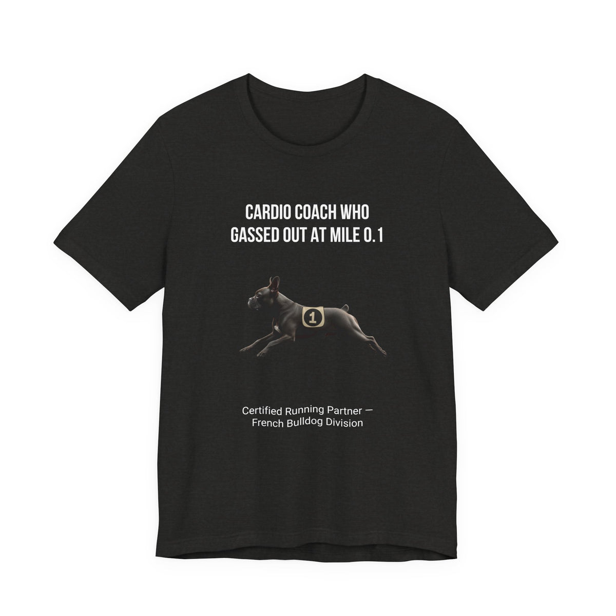 Running Buddy T-Shirt — Funny French Bulldog Unisex Tee