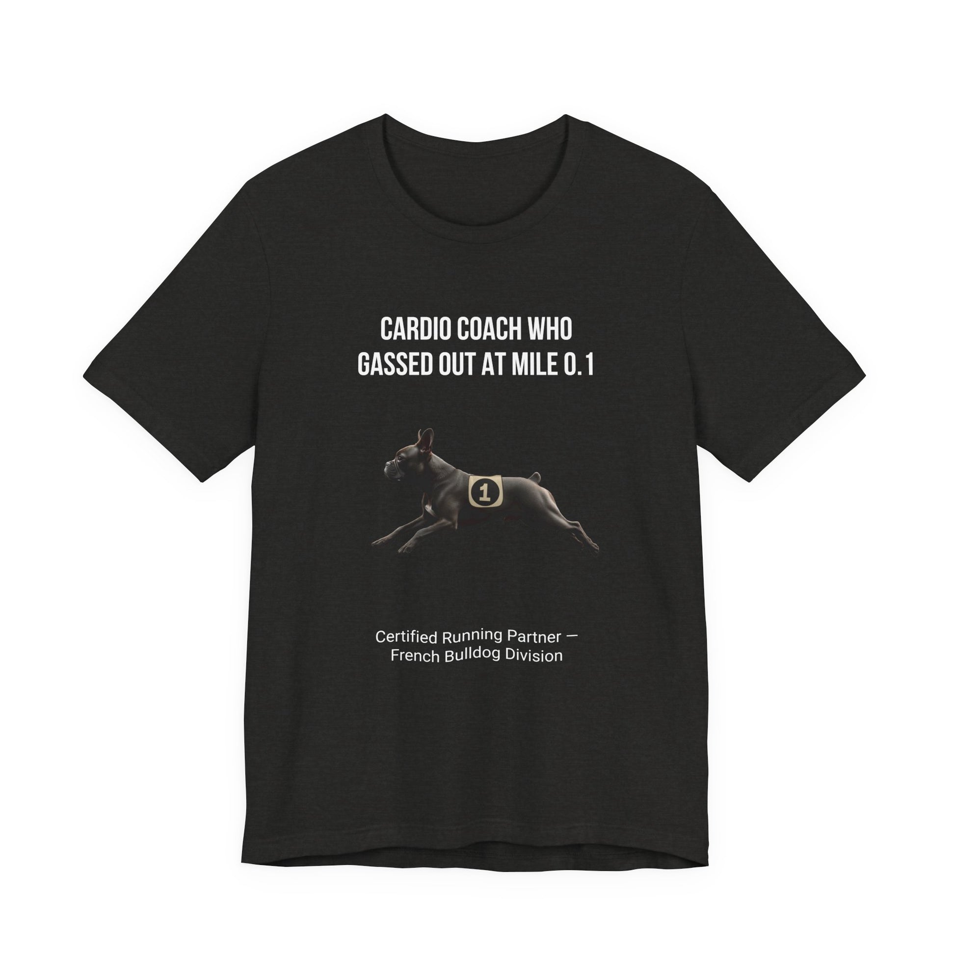 Running Buddy T-Shirt — Funny French Bulldog Unisex Tee