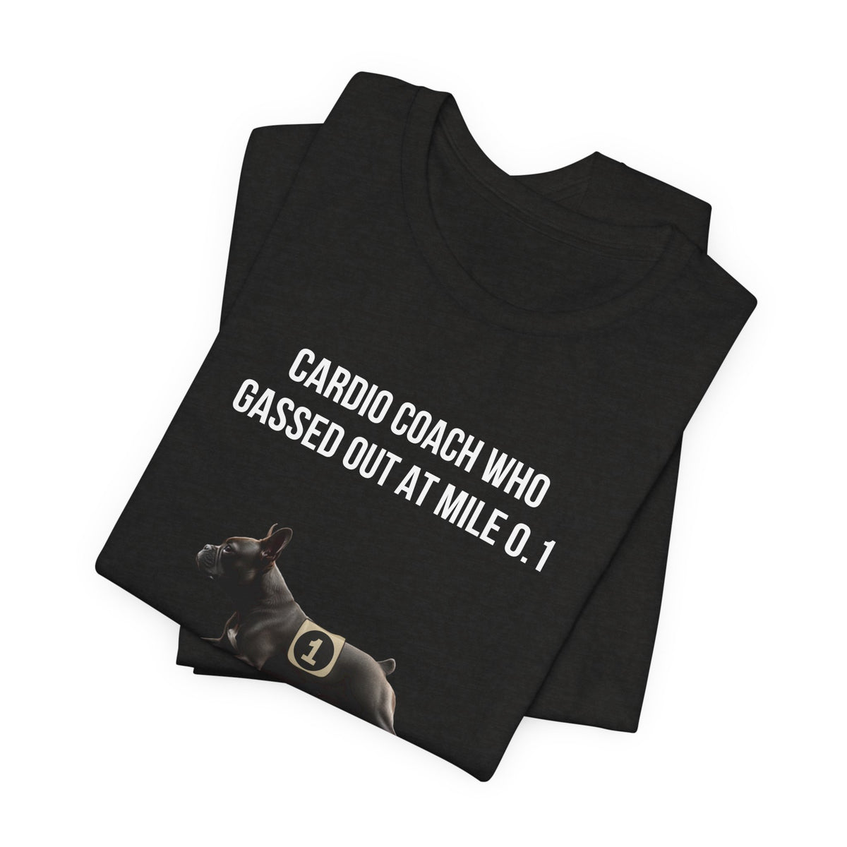 Running Buddy T-Shirt — Funny French Bulldog Unisex Tee