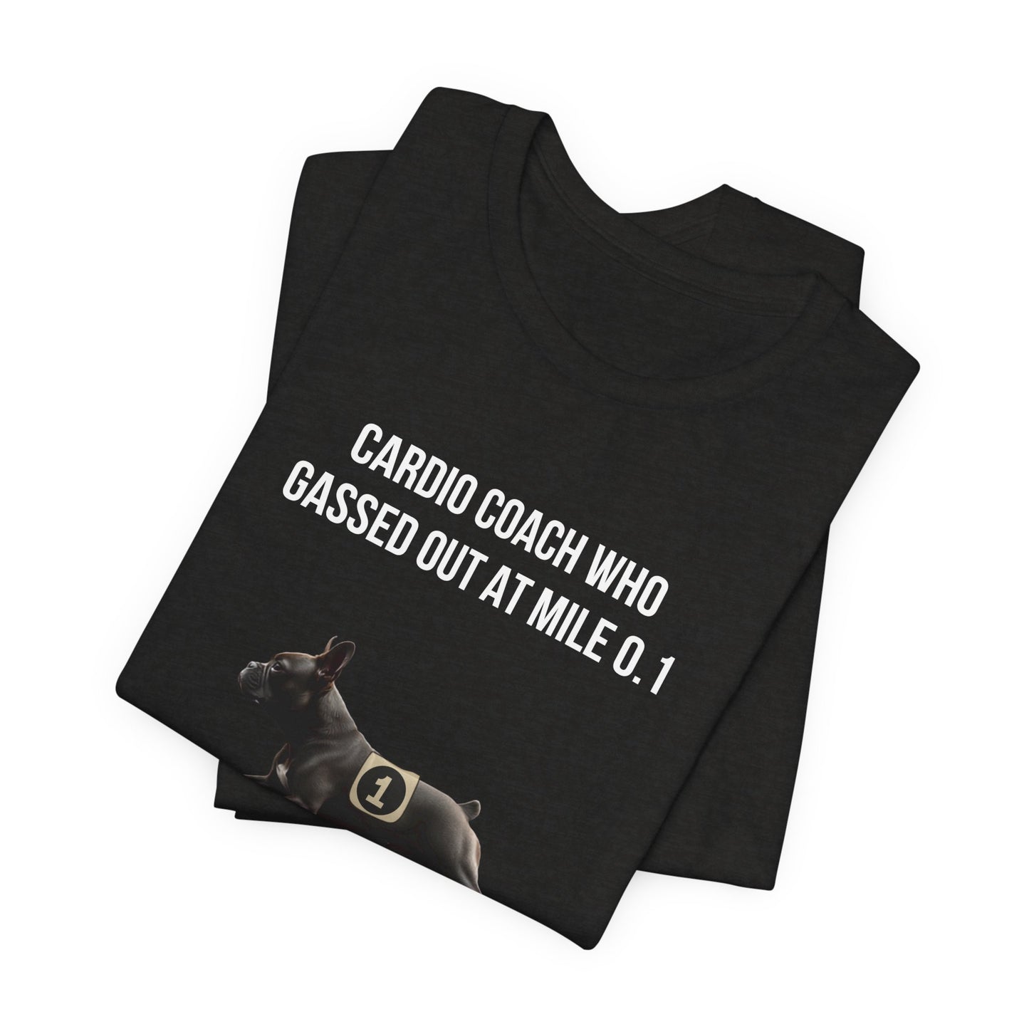 Running Buddy T-Shirt — Funny French Bulldog Unisex Tee