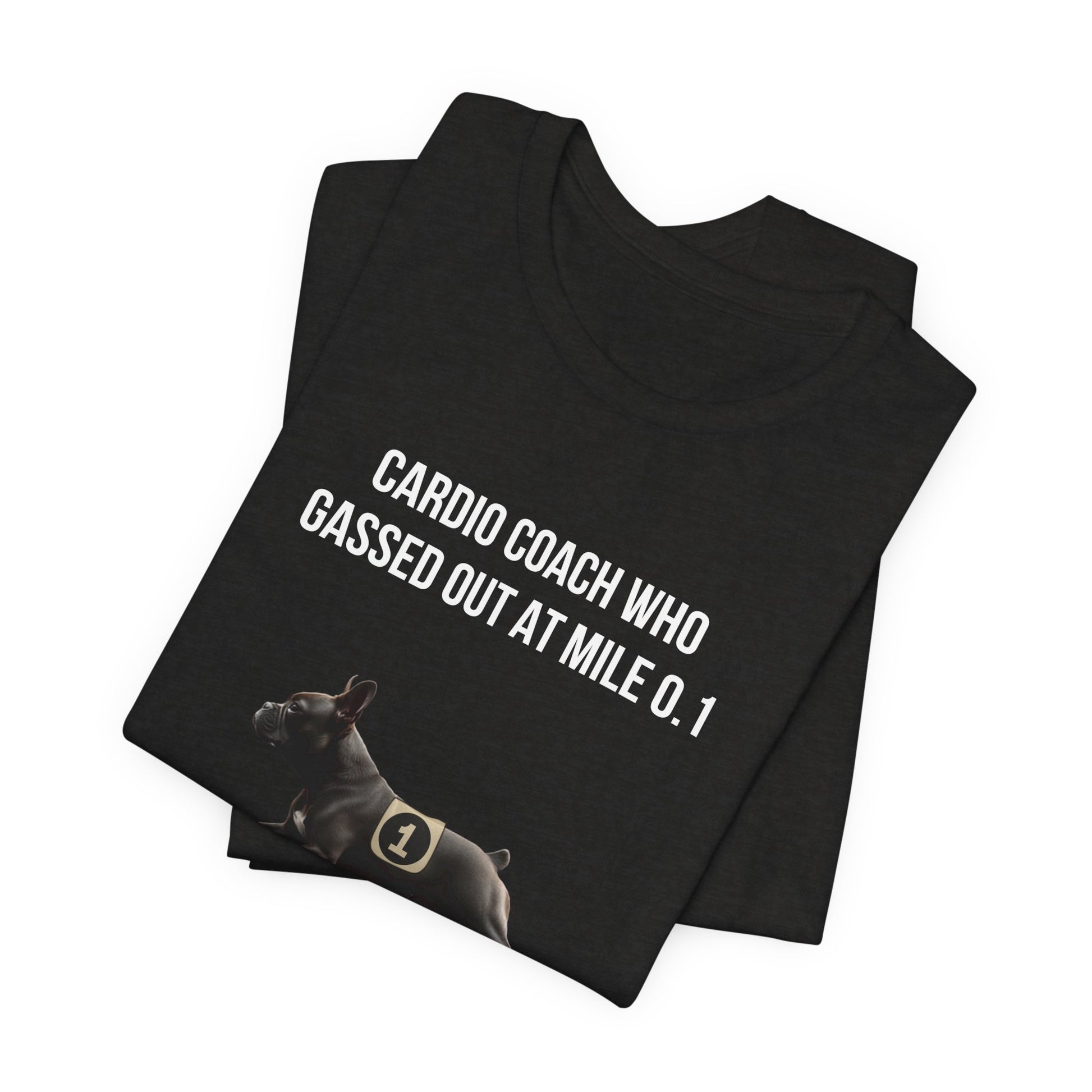 Running Buddy T-Shirt — Funny French Bulldog Unisex Tee