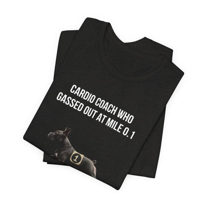 Running Buddy T-Shirt — Funny French Bulldog Unisex Tee