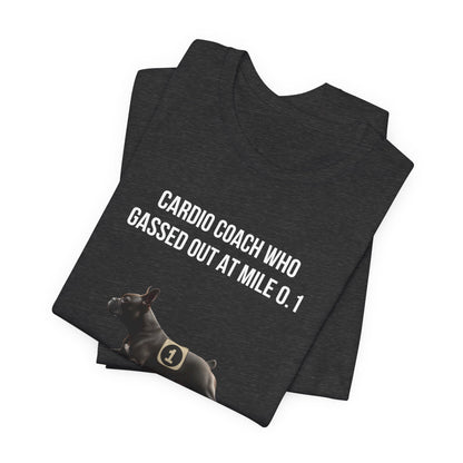 Running Buddy T-Shirt — Funny French Bulldog Unisex Tee