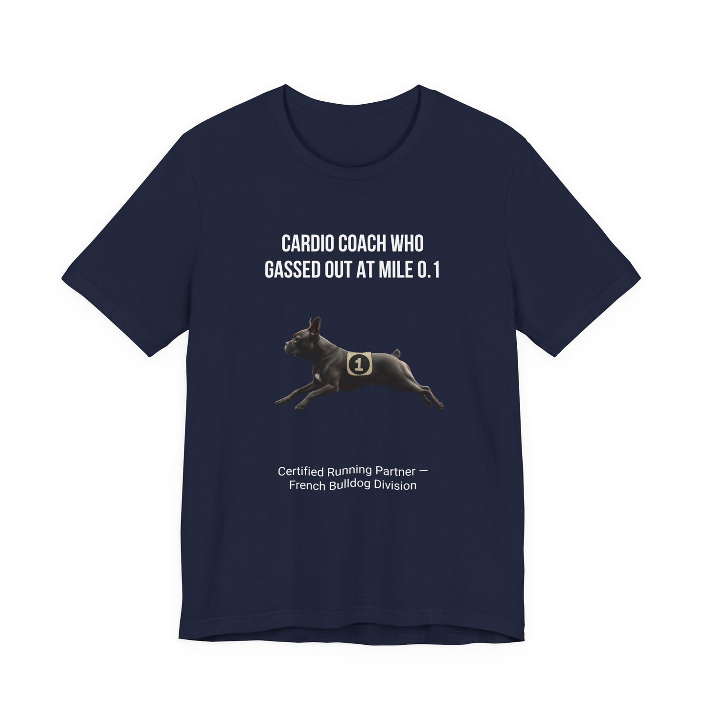 Running Buddy T-Shirt — Funny French Bulldog Unisex Tee
