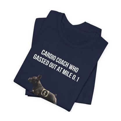 Running Buddy T-Shirt — Funny French Bulldog Unisex Tee