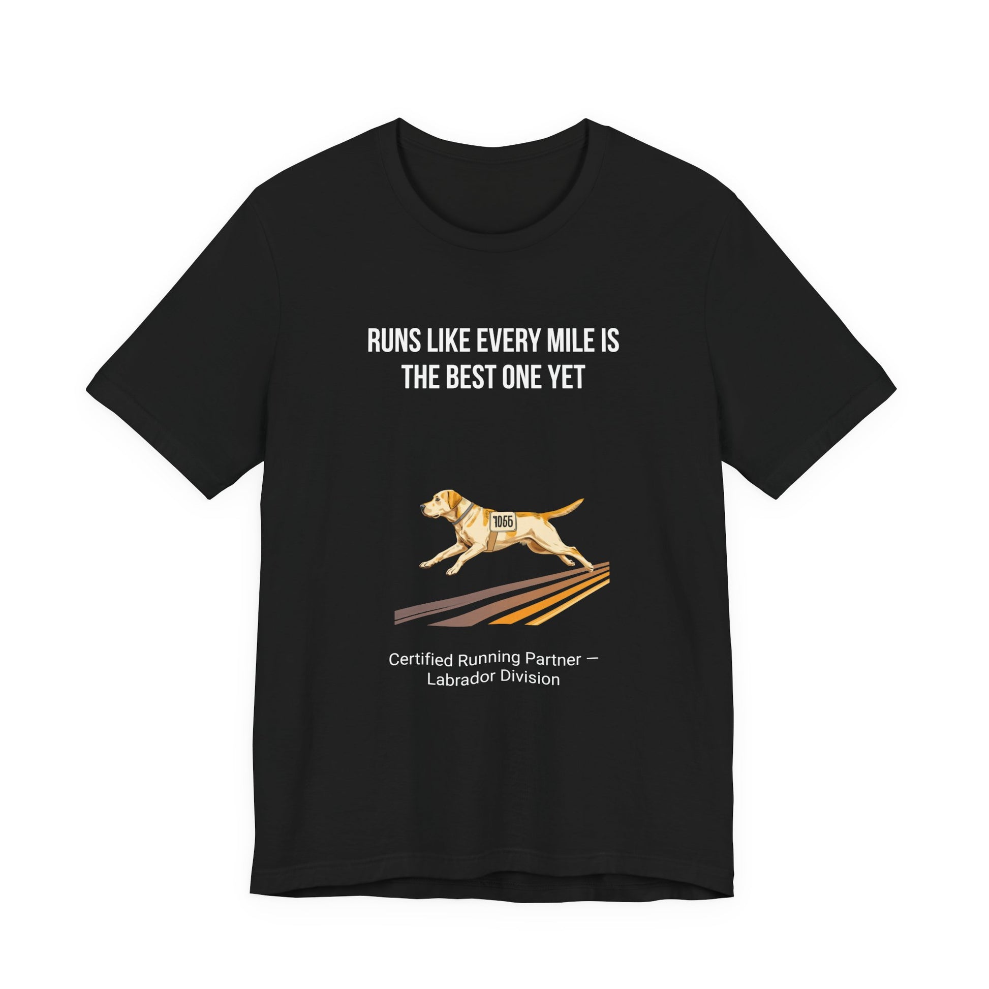 Running Buddy Labrador T-Shirt — Running design, photo 06