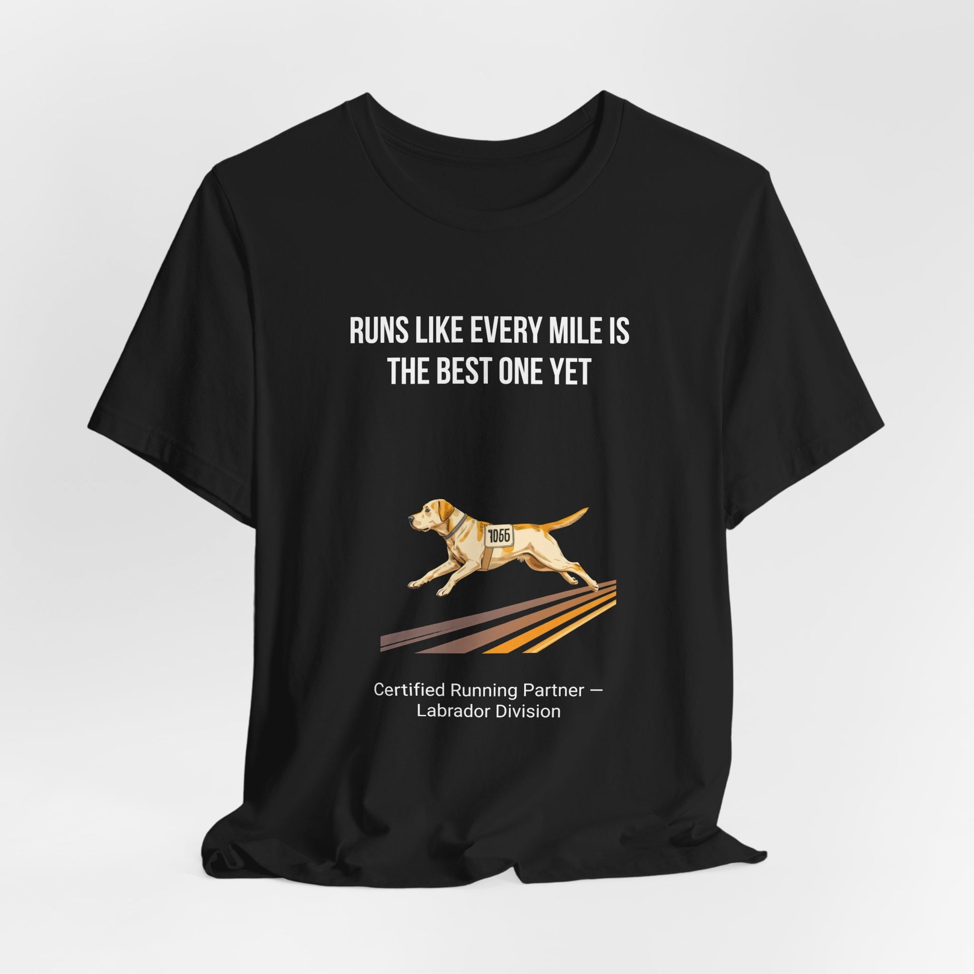 Running Buddy Labrador T-Shirt — Running design, photo 09