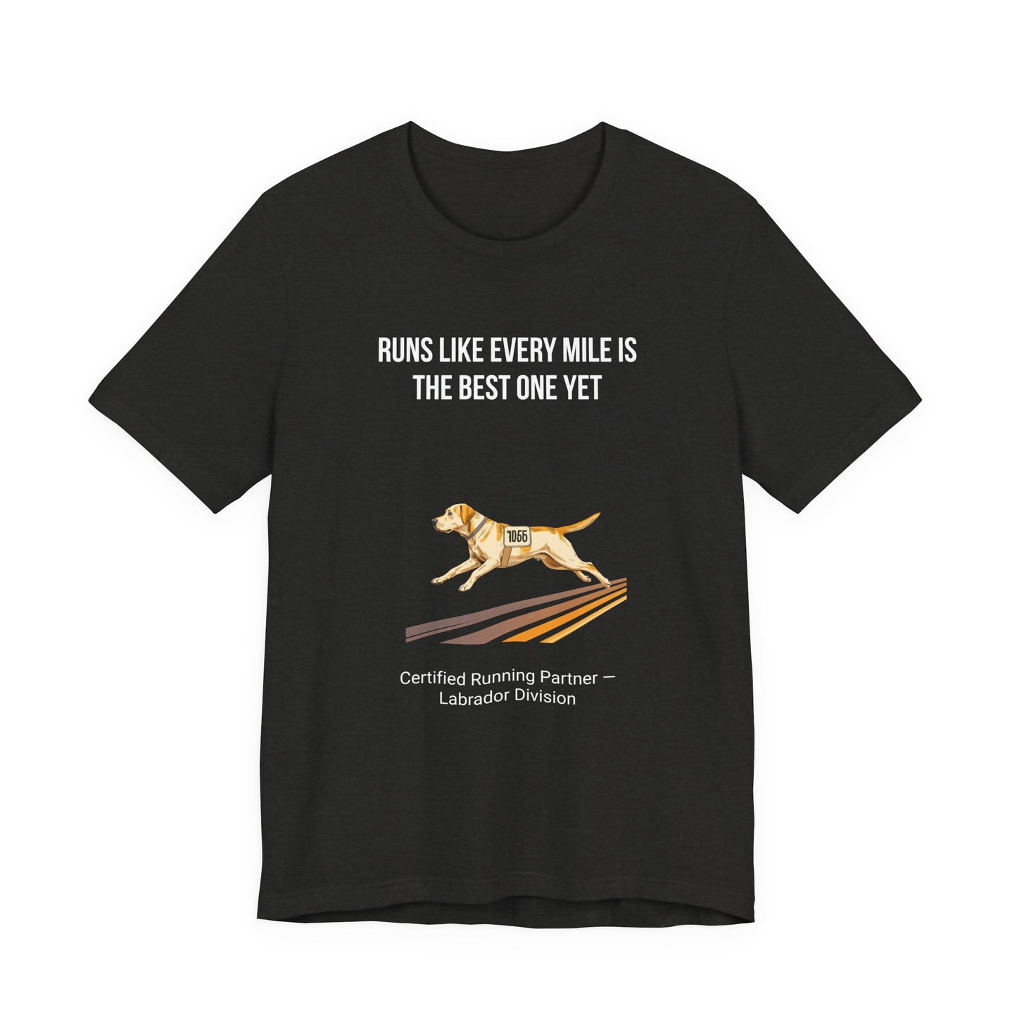 Running Buddy Labrador T-Shirt — Running design, photo 12