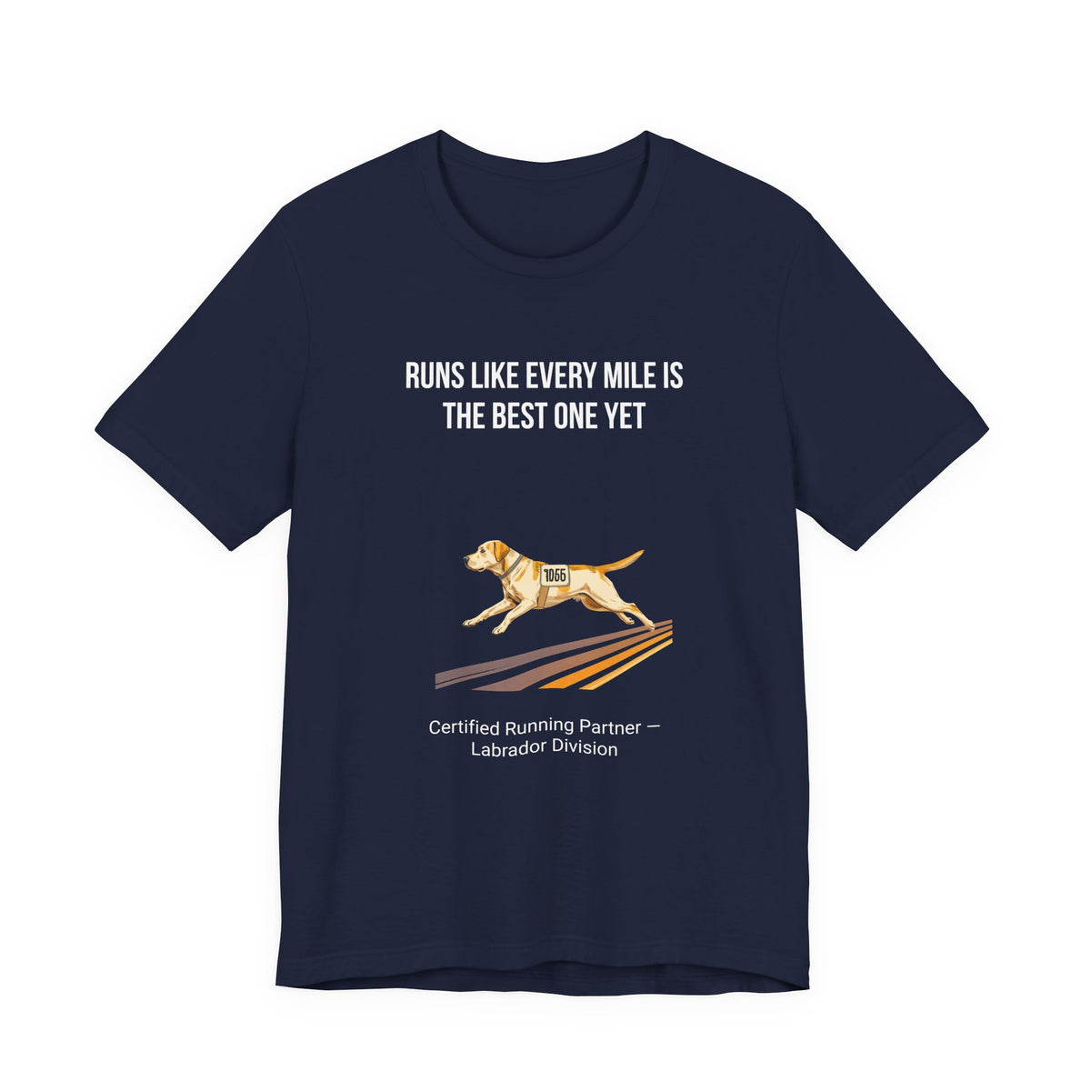 Running Buddy Labrador T-Shirt — Running design, photo 24