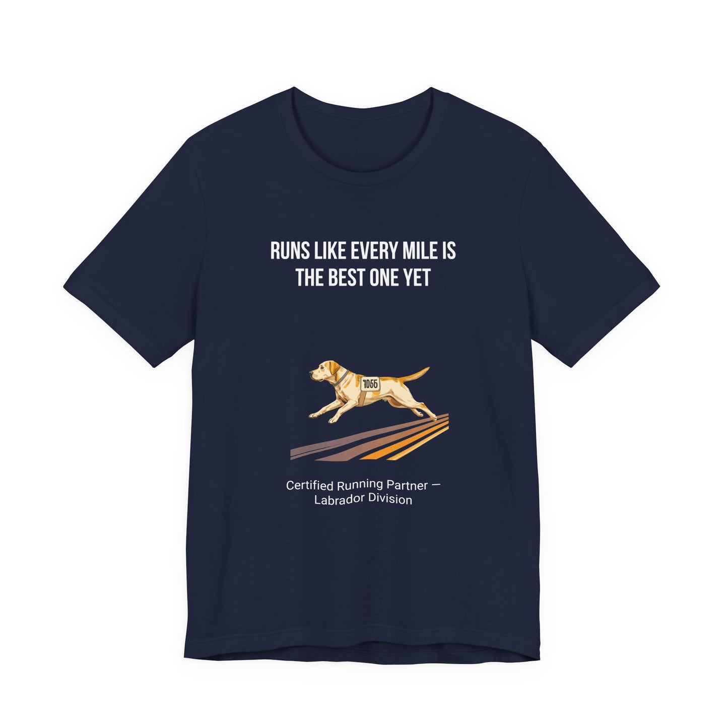 Running Buddy Labrador T-Shirt — Running design, photo 24