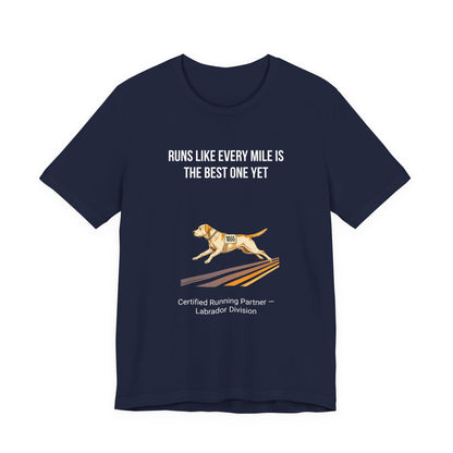 Running Buddy Labrador T-Shirt — Running design, photo 24