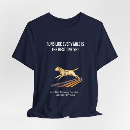 Running Buddy Labrador T-Shirt — Running design, photo 27