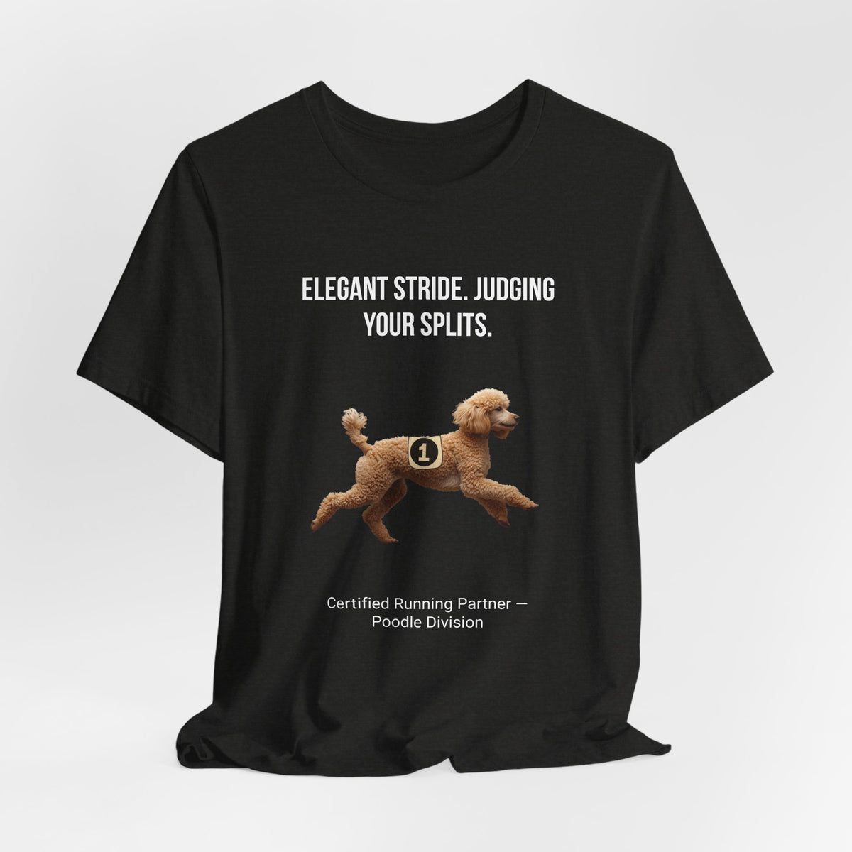 Running Buddy T-Shirt — Funny Poodle Unisex Tee