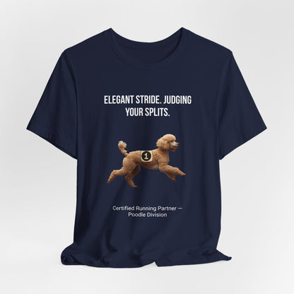 Running Buddy T-Shirt — Funny Poodle Unisex Tee
