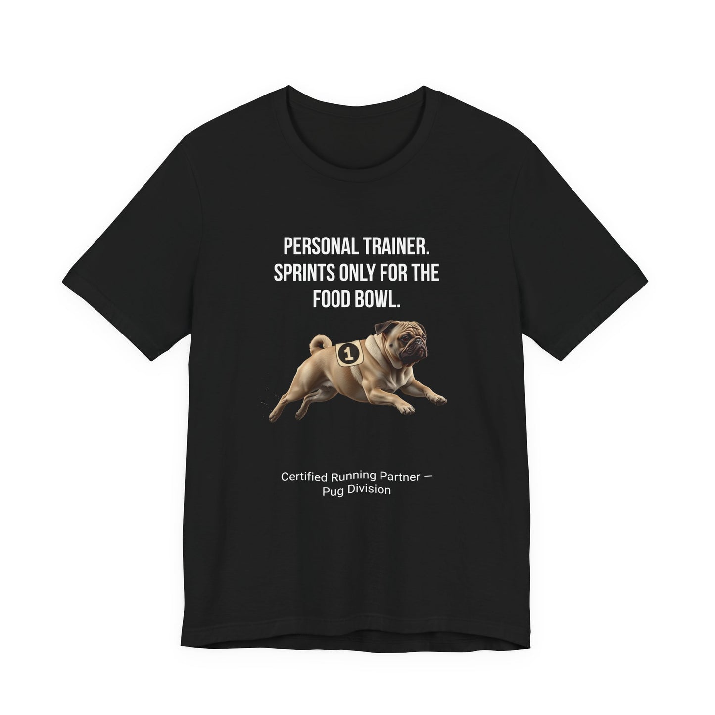 Running Buddy T-Shirt — Funny Pug Unisex Tee