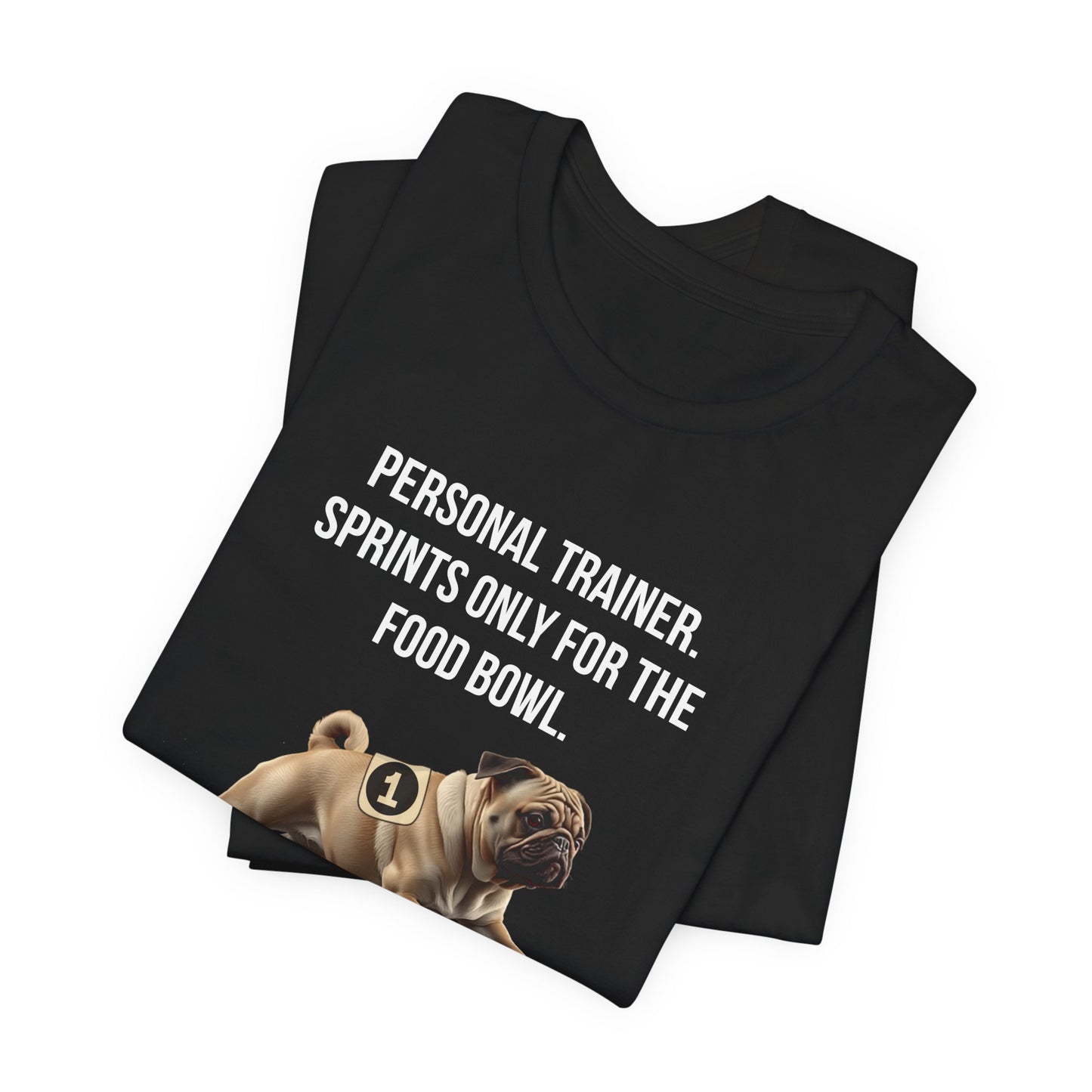 Running Buddy T-Shirt — Funny Pug Unisex Tee