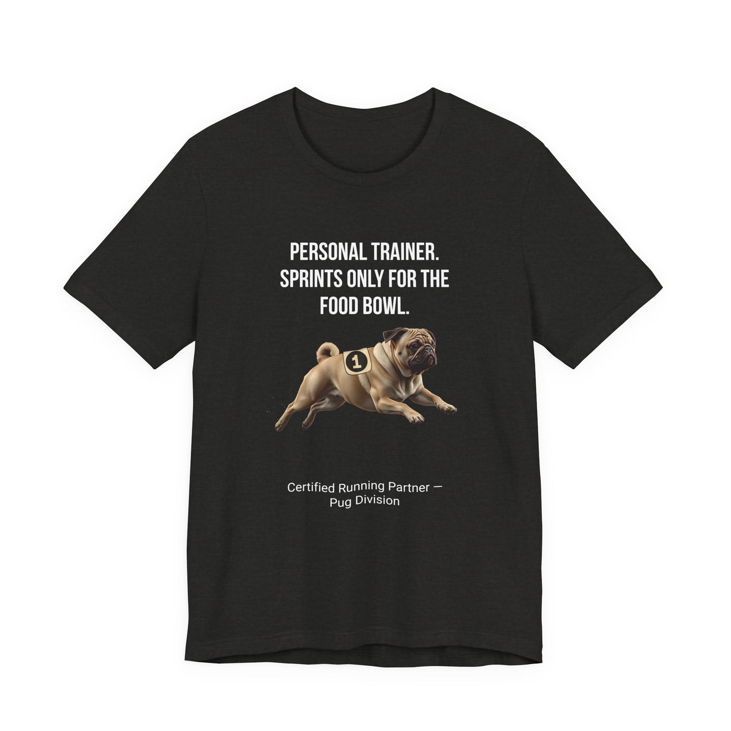 Running Buddy T-Shirt — Funny Pug Unisex Tee