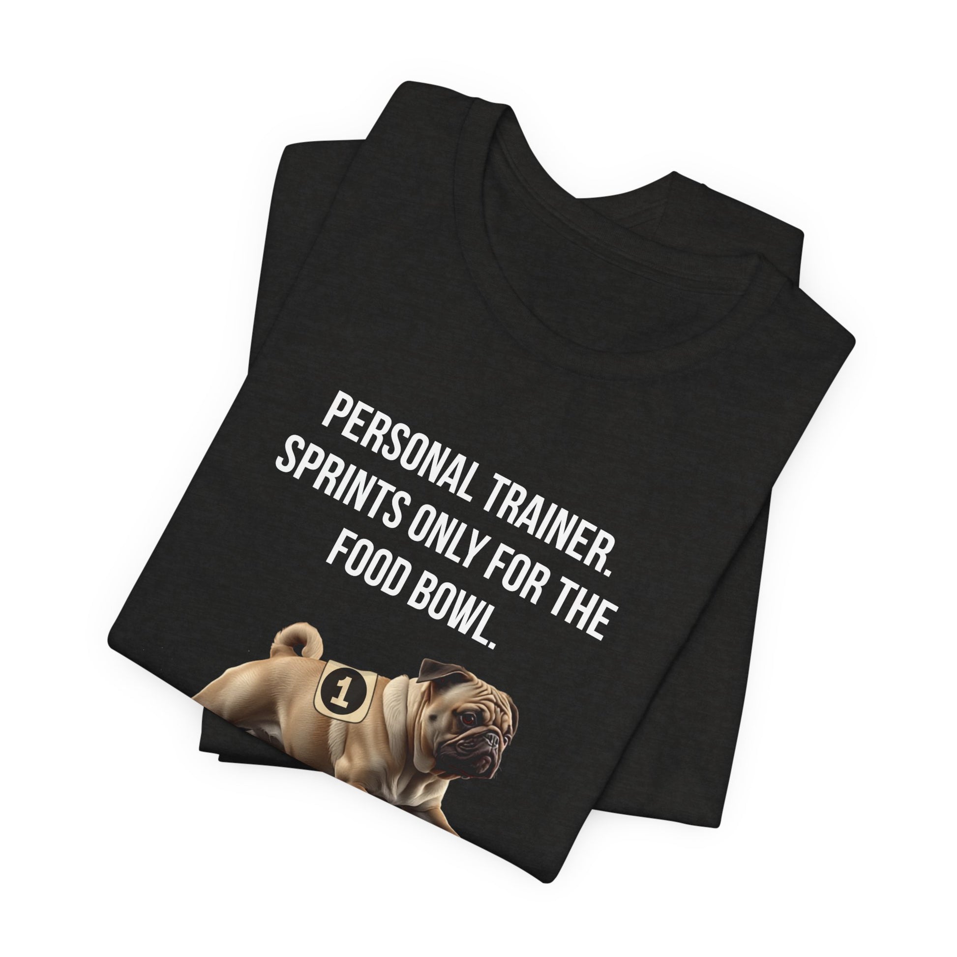 Running Buddy T-Shirt — Funny Pug Unisex Tee