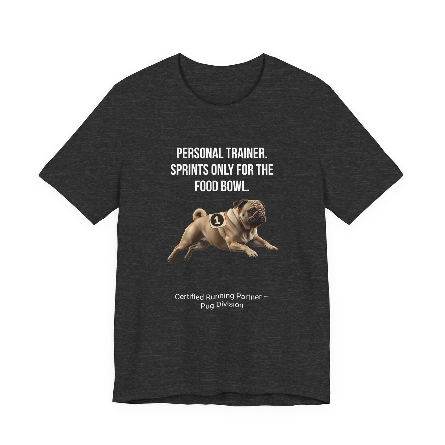 Running Buddy T-Shirt — Funny Pug Unisex Tee