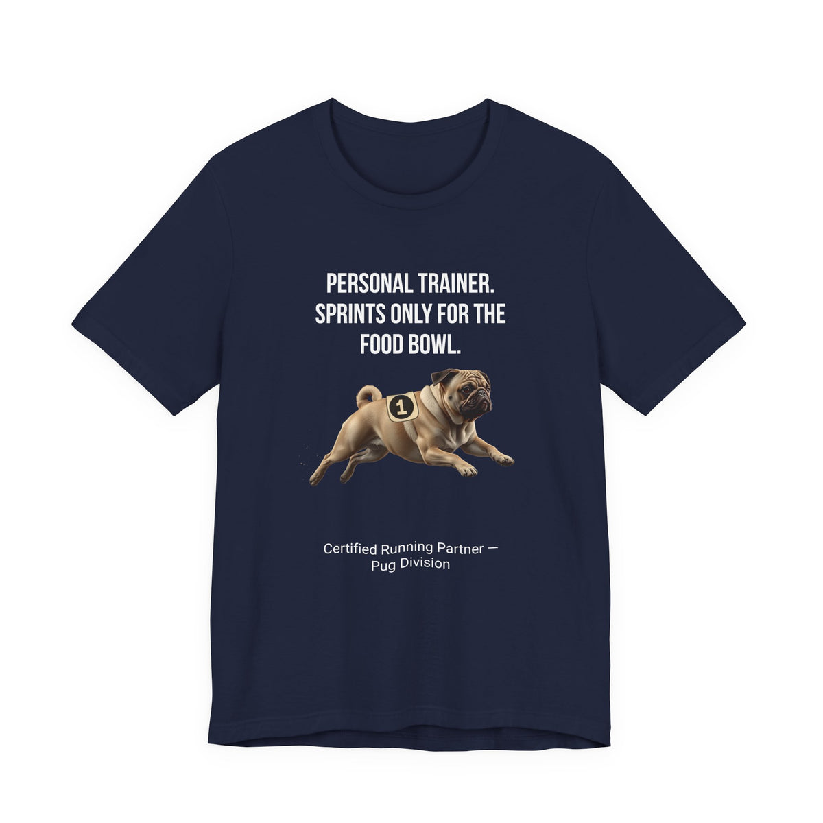 Running Buddy T-Shirt — Funny Pug Unisex Tee